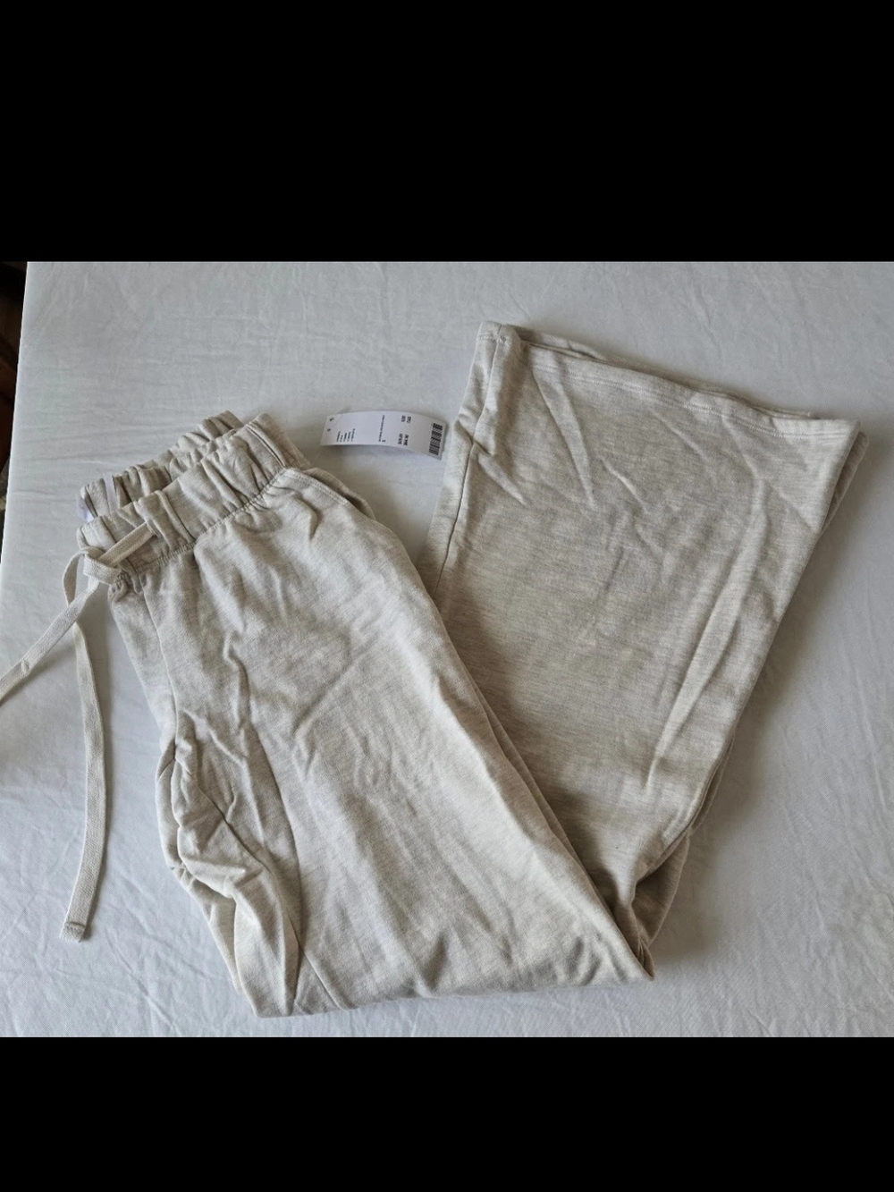 Women's Out from Under Urban Outfitters Wide Leg Sweatpants Oatmeal Small